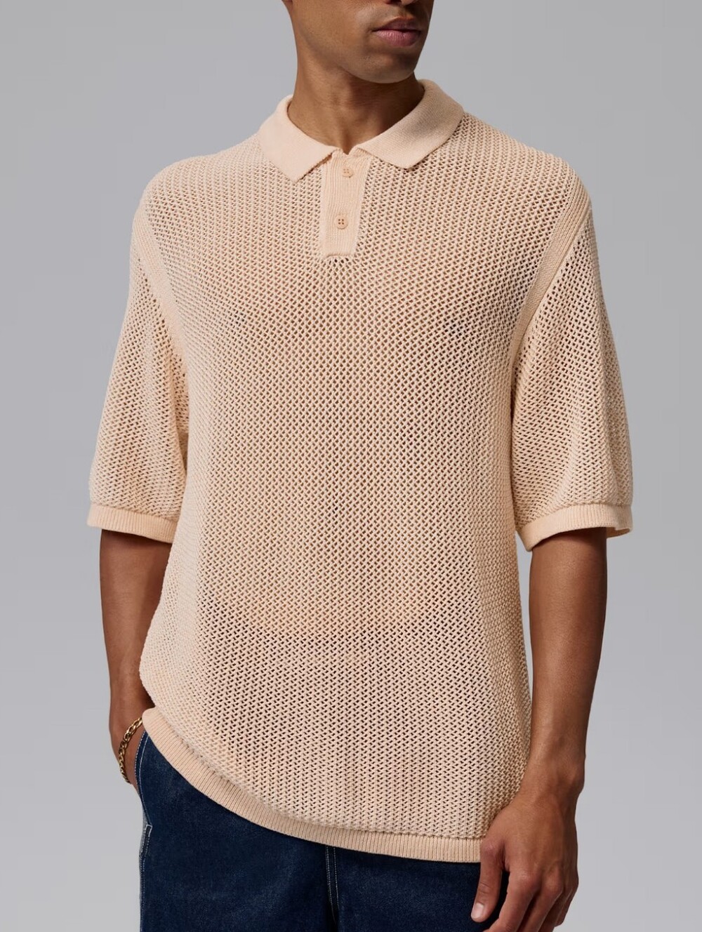 Jordan Flight Short-Sleeve Knit Polo ~ Pearl White IF1909-272 | Men's: XL *NWT